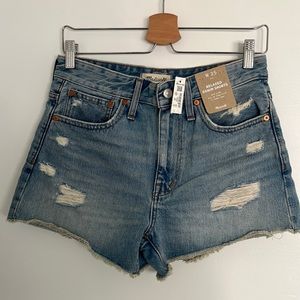 NWT Madewell Relaxed Denim Shorts